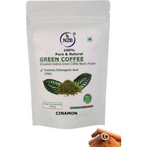 N2B Organic Green Coffee Powder with Cinamon Powder 230g Instant Coffee  (230 g, Cinnamon Flavoured)