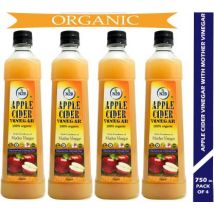 N2B Organic Apple Cider Vinegar Vinegar  (3000 ml, Pack of 4)